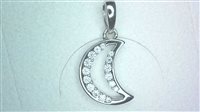 Pendente Sommer Donna in Oro bianco Zirconia PD_LUNA3 - PD_LUNA3